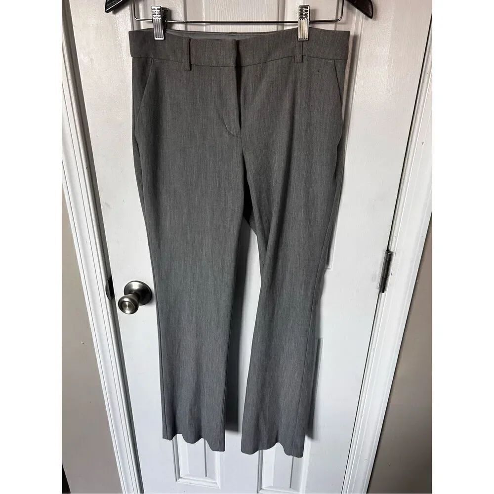 Express gray dress pants Columist barely boot mid rise size 4